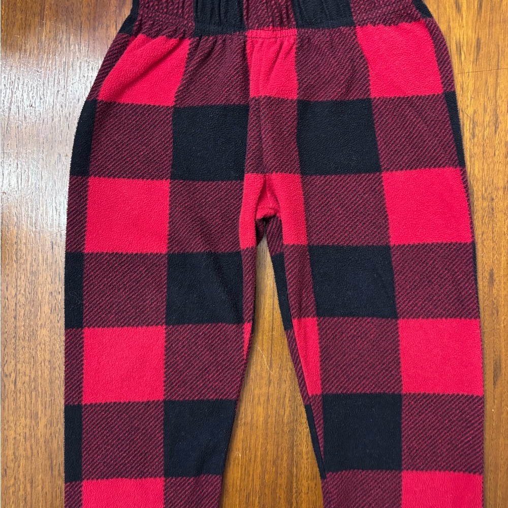 PJ Place Toddler Buffalo Red and Black Plaid Pajama Pants 2T